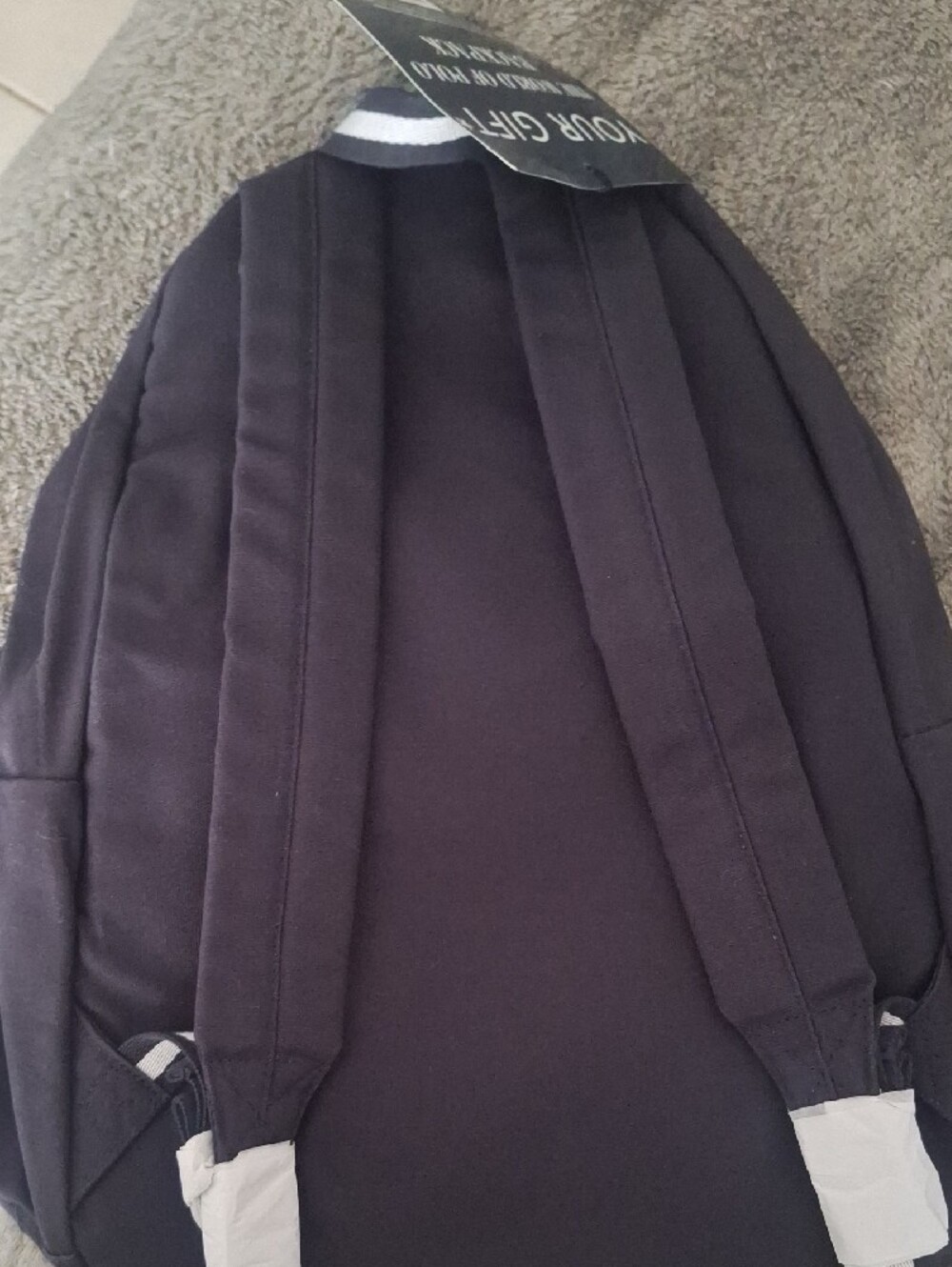 Ralph Lauren Navy Backpack with White Polo Logo - Picture 3 of 4